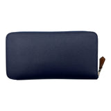 エルメス HERMES アザップシルクインロング C刻 ネイビー エプソン レディース 長財布
