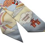 エルメス HERMES ツイリー CARRES VOLANTS マルチカラー シルク レディース スカーフ