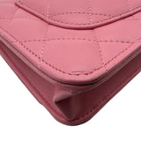 シャネル CHANEL マトラッセ チェーンウォレット AP0250 ピンク ゴールド金具 ラムスキン レディース ショルダーバッグ