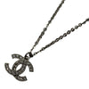 シャネル CHANEL ココマーク ネックレス シルバー メタル/ストラス アクセサリー