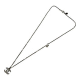 シャネル CHANEL ココマーク ネックレス シルバー メタル/ストラス アクセサリー