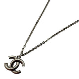 シャネル CHANEL ココマーク ネックレス シルバー メタル/ストラス アクセサリー