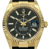 ロレックス ROLEX スカイドゥエラー 336238 ブラック ゴールド 自動巻き メンズ 腕時計