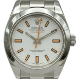 ロレックス ROLEX ミルガウス 116400 ホワイト ステンレススチール 自動巻き メンズ 腕時計