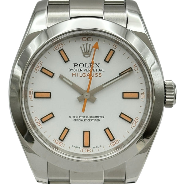 ロレックス ROLEX ミルガウス 116400 ホワイト ステンレススチール