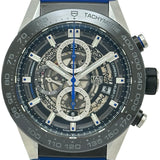 タグ・ホイヤー TAG HEUER カレラ キャリバーホイヤー01 ブルータッチエディション CAR2A1T.FT6052 ブラック ステンレススチール 自動巻き メンズ 腕時計