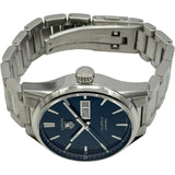 タグ・ホイヤー TAG HEUER カレラ キャリバー5 デイデイト WAR201E ブルー ステンレススチール 自動巻き メンズ 腕時計