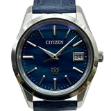 シチズン CITIZEN エコドライブ ザ・シチズン 30周年記念限定モデル AQ4100-22(A060-A1CT403) ブルー(土佐和紙ダイヤル) チタン クオーツ メンズ 腕時計