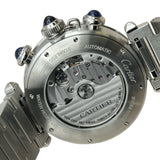 カルティエ Cartier パシャドゥカルティエクロノグラフ WSPA0018 ホワイト ステンレススチール 自動巻き メンズ 腕時計