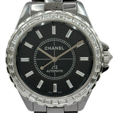 シャネル CHANEL J12 クロノマティック 41MM H3155 ブラック ホワイトゴールド/チタンセラミック 自動巻き メンズ 腕時計