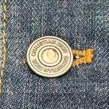 クリスチャン・ディオール Christian Dior Bee刺繍バイカラーデニムジャケット 112V19A3940 インディゴ デニム レディース デニムジャケット