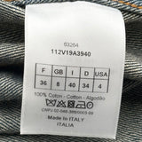 クリスチャン・ディオール Christian Dior Bee刺繍バイカラーデニムジャケット 112V19A3940 インディゴ デニム レディース デニムジャケット