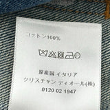 クリスチャン・ディオール Christian Dior Bee刺繍バイカラーデニムジャケット 112V19A3940 インディゴ デニム レディース デニムジャケット