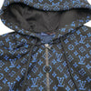 ルイ・ヴィトン LOUIS VUITTON モノグラム総柄ジップアップ フーディー H0Y04W ブルー ポリエステル レディース パーカー