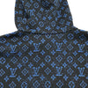 ルイ・ヴィトン LOUIS VUITTON モノグラム総柄ジップアップ フーディー H0Y04W ブルー ポリエステル レディース パーカー