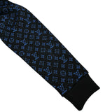 ルイ・ヴィトン LOUIS VUITTON モノグラム総柄ジップアップ フーディー H0Y04W ブルー ポリエステル レディース パーカー