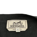 エルメス HERMES カシミヤコットンアーガイルニットカーディガン グリーン カシミヤ メンズ カーディガン