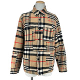 バーバリー BURBERRY パッチワークウールオーバーシャツブルゾン 8044216 ベージュ ウール メンズ ブルゾン