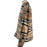 バーバリー BURBERRY パッチワークウールオーバーシャツブルゾン 8044216 ベージュ ウール メンズ ブルゾン