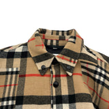 バーバリー BURBERRY パッチワークウールオーバーシャツブルゾン 8044216 ベージュ ウール メンズ ブルゾン