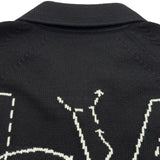 ルイ・ヴィトン LOUIS VUITTON ✖ NBA ジャイアントモノグラムカーディガン HKN02W ブラック ナイロン メンズ カーディガン