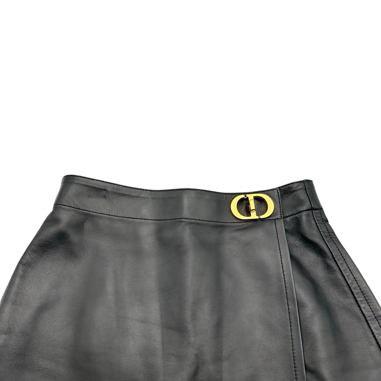 クリスチャン・ディオール Christian Dior CDバックルレザーミニ