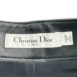 クリスチャン・ディオール Christian Dior CDバックルレザーミニスコート 045P45AL015 ブラック レザー レディース その他ボトムス