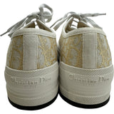 クリスチャン・ディオール Christian Dior Walkn Dior オブリークローカットスニーカー KCK385LOC ゴールド コットン レディース スニーカー