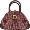 クリスチャン・ディオール Christian Dior ダブルサドルハンドバッグ レッド/ホワイト ゴールド金具 トロッター レディース ハンドバッグ