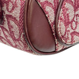 クリスチャン・ディオール Christian Dior ダブルサドルハンドバッグ レッド/ホワイト ゴールド金具 トロッター レディース ハンドバッグ