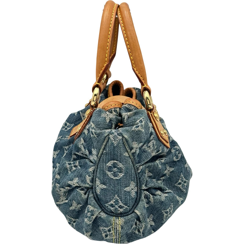 ルイヴィトン モノグラムデニム プリ―ティ ハンドバッグ M95020 ルイ・ヴィトン LOUIS VUITTON プリーティ M95020 ブルー モノグラム