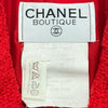 シャネル CHANEL ココマークボタンツイードジャケット P03422 レッド ウール レディース その他アウター