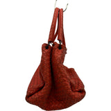 ボッテガ・ヴェネタ BOTTEGA VENETA ハンドバッグ レッド レザー レディース ハンドバッグ