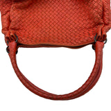 ボッテガ・ヴェネタ BOTTEGA VENETA ハンドバッグ レッド レザー レディース ハンドバッグ