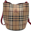 バーバリー BURBERRY ショルダーバッグ ベージュ/レッド PVC レディース ショルダーバッグ