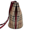 バーバリー BURBERRY ショルダーバッグ ベージュ/レッド PVC レディース ショルダーバッグ