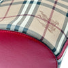 バーバリー BURBERRY ショルダーバッグ ベージュ/レッド PVC レディース ショルダーバッグ