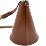 セリーヌ CELINE マイヨントリオンフバケット ブラウン レザー レディース ショルダーバッグ