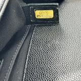 シャネル CHANEL ボーイシャネル20 A67085 25番台 ブラック キャビアスキン レディース ショルダーバッグ