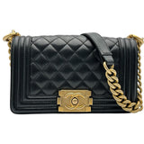シャネル CHANEL ボーイシャネル20 A67085 25番台 ブラック キャビアスキン レディース ショルダーバッグ