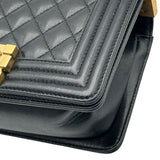 シャネル CHANEL ボーイシャネル20 A67085 25番台 ブラック キャビアスキン レディース ショルダーバッグ