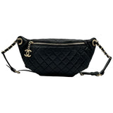 シャネル CHANEL マトラッセ ボディバッグ 26番台 ブラック ゴールド金具 カーフスキン レディース ボディバッグ