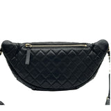 シャネル CHANEL マトラッセ ボディバッグ 26番台 ブラック ゴールド金具 カーフスキン レディース ボディバッグ