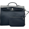 エルメス HERMES エールバッグジップMM A刻印 ブラック シルバー金具 トワル/ハンター レディース ショルダーバッグ