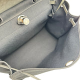 エルメス HERMES エールバッグジップMM A刻印 ブラック シルバー金具 トワル/ハンター レディース ショルダーバッグ
