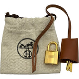 エルメス HERMES エールバッグジップPM B刻印 カーキ ゴールド金具 トワル/ハンター レディース ショルダーバッグ