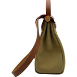エルメス HERMES エールバッグジップPM B刻印 カーキ ゴールド金具 トワル/ハンター レディース ショルダーバッグ