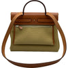 エルメス HERMES エールバッグジップPM B刻印 カーキ ゴールド金具 トワル/ハンター レディース ショルダーバッグ