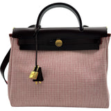 エルメス HERMES エールバッグジップPM フランボワーズ/ルージュアッシュ ゴールド金具 トワル/ハンター レディース ショルダーバッグ