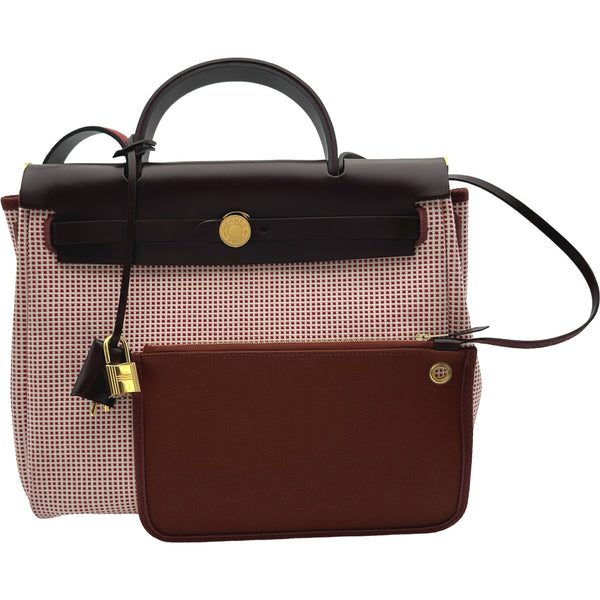 エルメス HERMES エールバッグジップPM フランボワーズ/ルージュ